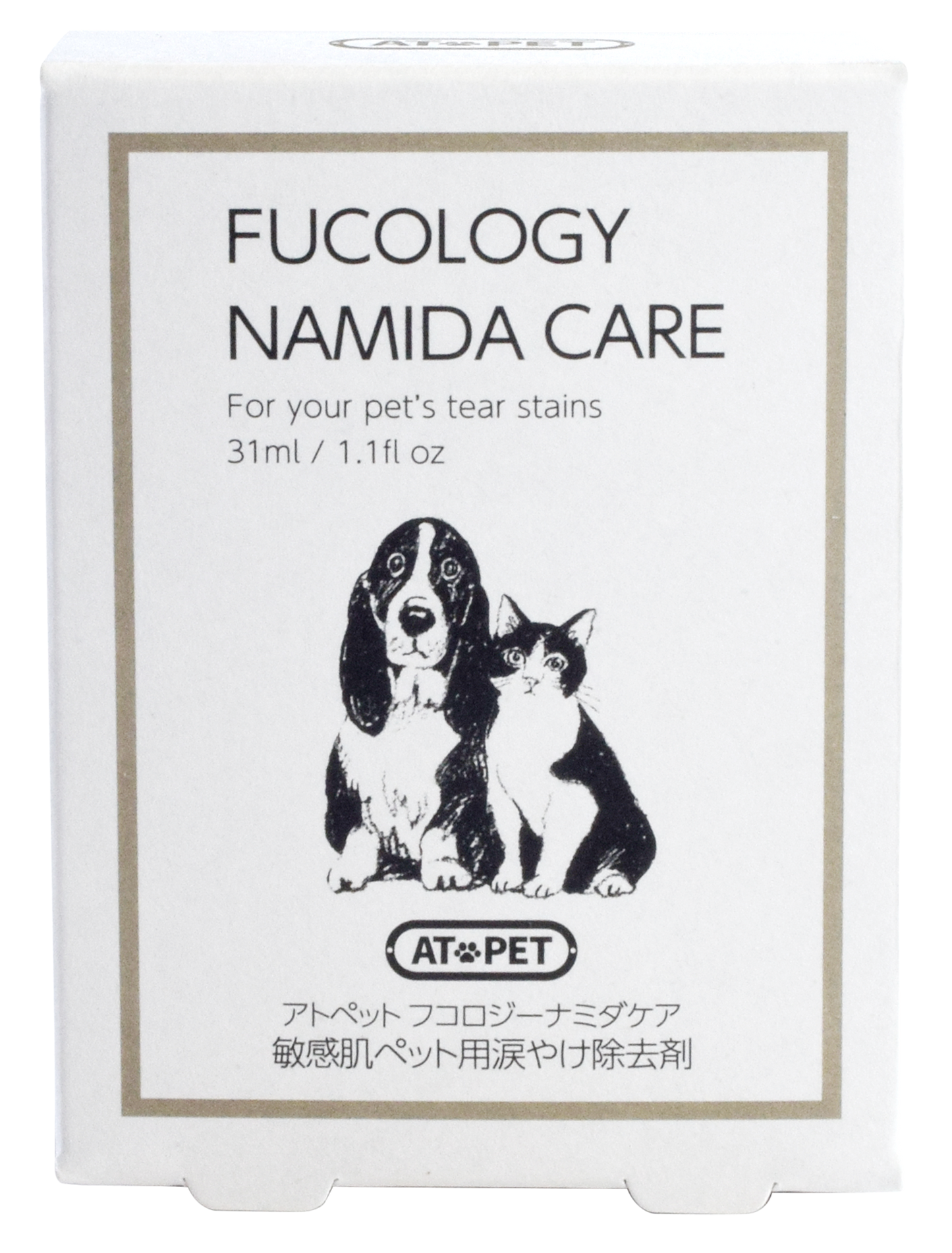 ナミダケア 涙やけ除去剤 被毛健康サポート 31ml フコロジー 日本製