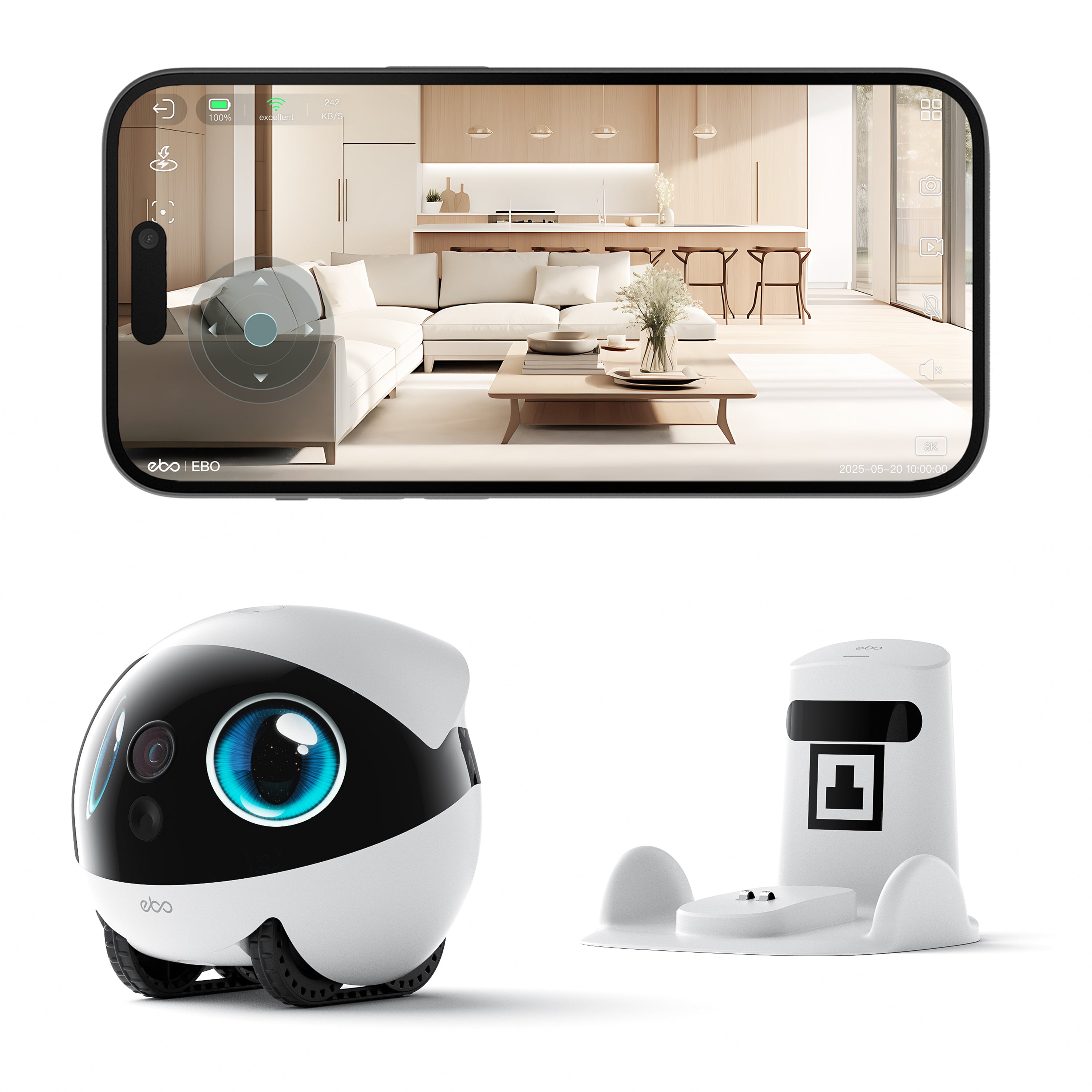 【ほぼ新品】EBO air 2【付属品完備・初期化済】 EBO Air2 家庭用見守りロボット 3色展開 – enabot.jp
